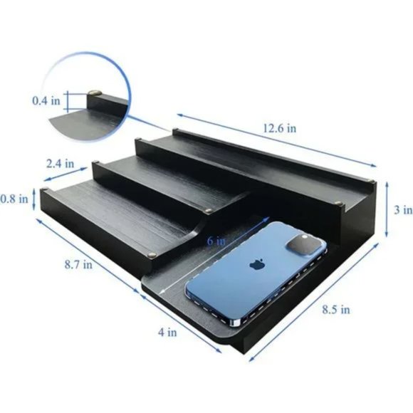 - New Cologne Organizer for Men - 4 Tiered Solid Wood Cologne Stand Displa… - Picture 4 of 8